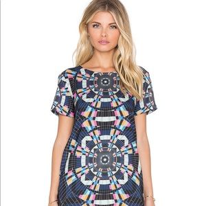 Mara Hoffman Navy Tesselate Shift Dress, Small